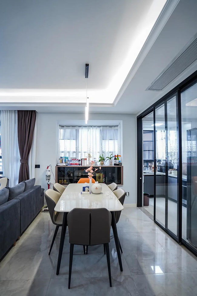 117㎡大三居，體驗(yàn)新現(xiàn)代風(fēng)格的閑情逸致生活